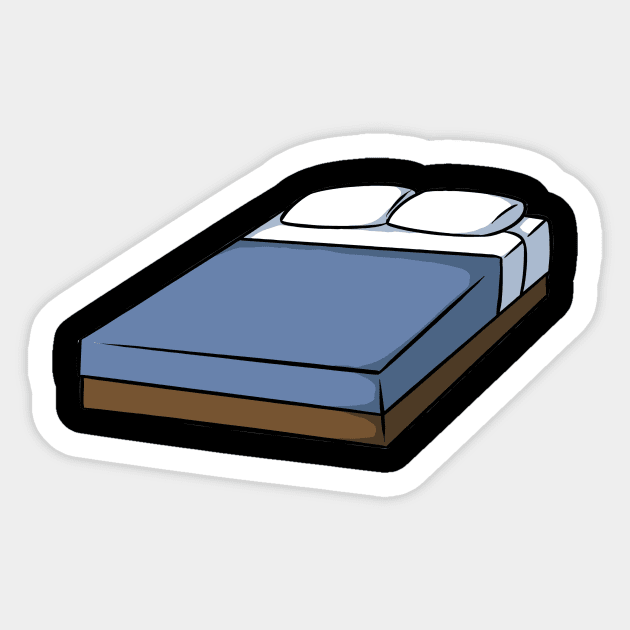 Bed Bed Sticker TeePublic
